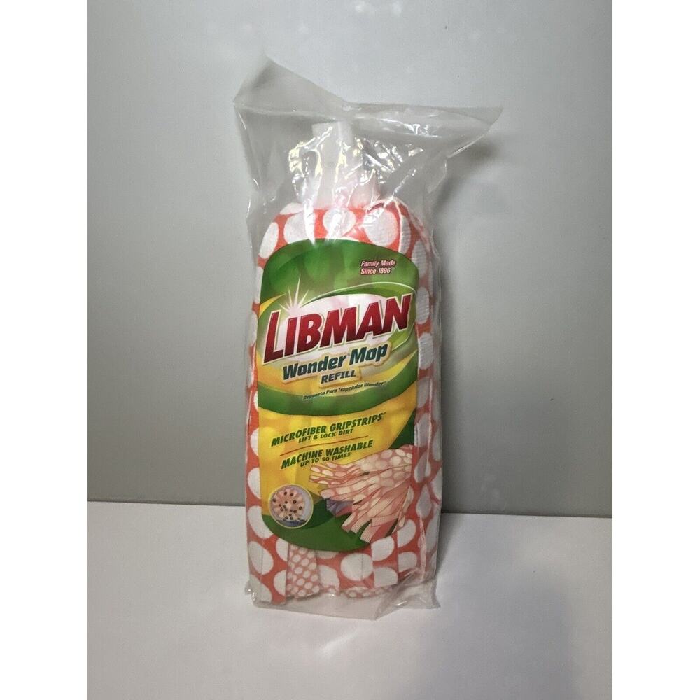 Libman Wonder Mop Refill Microfiber Grip Strips Replacement NEW FACTORY SEALED